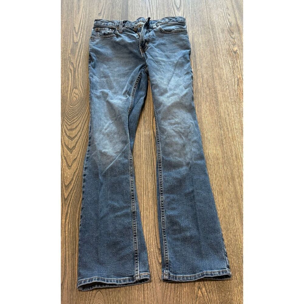 Old Navy Womens Boot-Cut Jeans Low Rise Built-In Flex Medium Wash Blue Sz 30x32